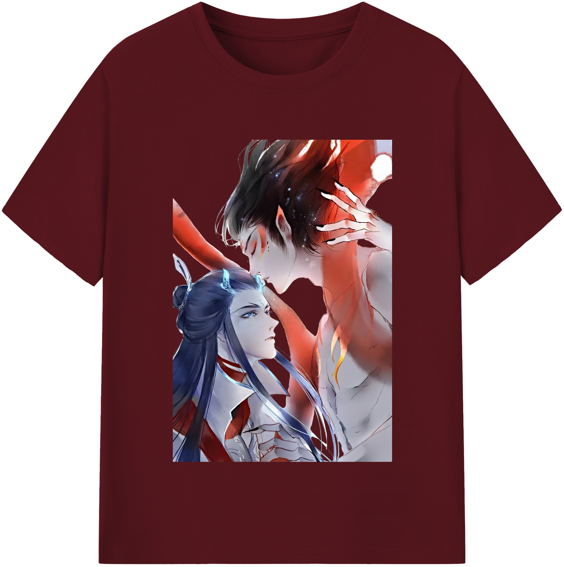 （画像用） Ne Zha 2 ナタ 魔童の大暴れ 綿100％半袖Tシャツ（フロントプリント）